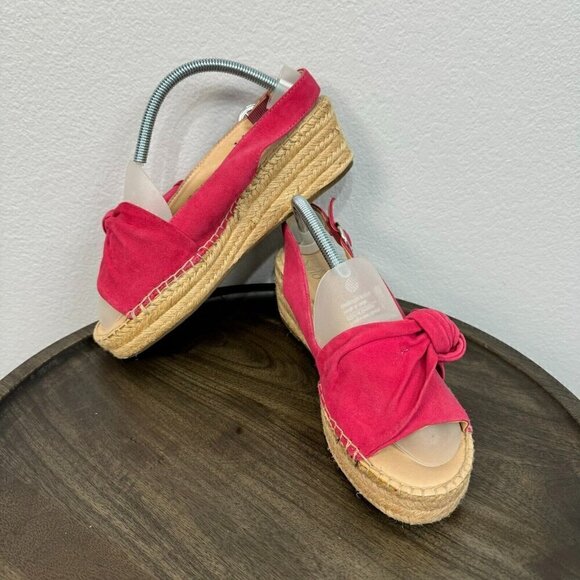 Franco Sarto Shoes - Franco Sarto Women's Pirouette Espadrille Bow Tie Slingback Wedge Sandal 9.5M